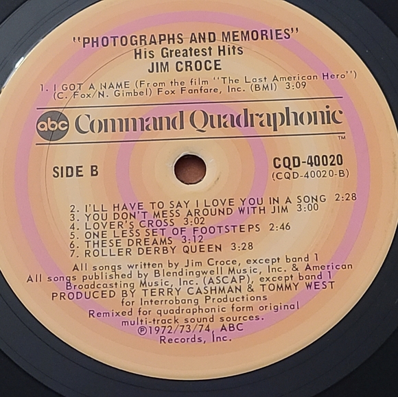 Jim Croce Greatest Hits vintage vinyl record albums. Black LP - Picture 5 of 10